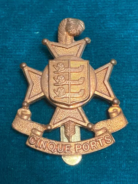 Royal Sussex Regiment British Army 5th Battalion Cinque Ports Cap Badge