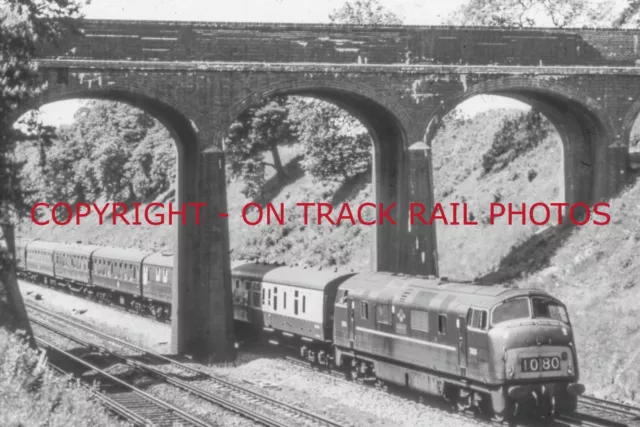 Uk Diesel Train Railway Photograph Of A Class 42. Rm42-93