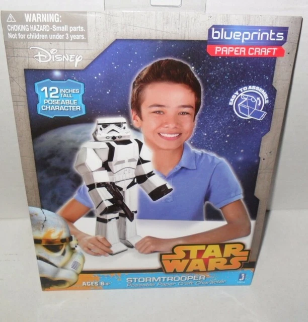 BLUEPRINTS PAPER CRAFT Star Wars 12 Tall Poseable Characters 