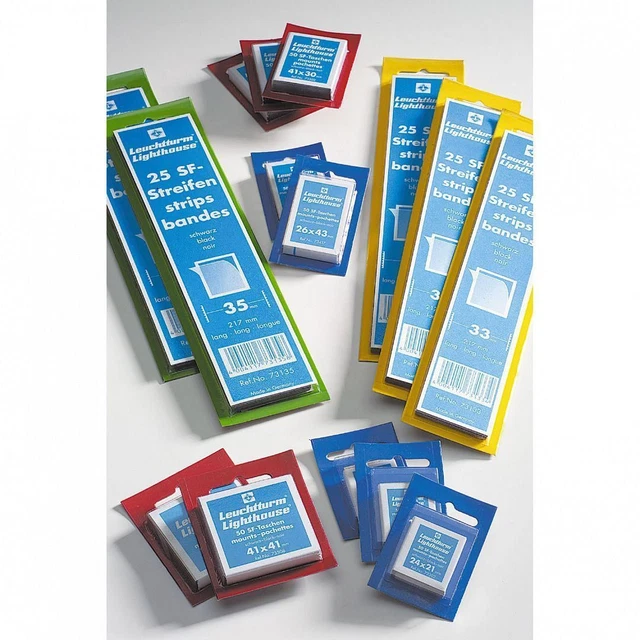 Leuchtturm SF-Blocktaschen Schwarz 162 x 115mm D, 10 Stück 306253 Neu