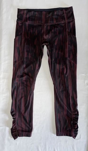 LULULEMON size 6 Speed Tight Crop 24” High Rise Gym 7/8 Run Side Pockets READ LULULEMON size 6 Speed Tight Crop 24” High Rise Gym 7/8 Run Side Pockets READ