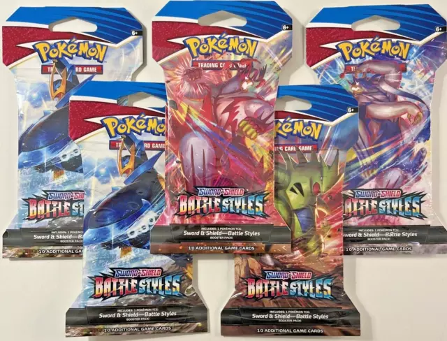 Pokémon TCG: Sword & Shield-Battle Styles Sleeved Booster Pack (10 Cards)