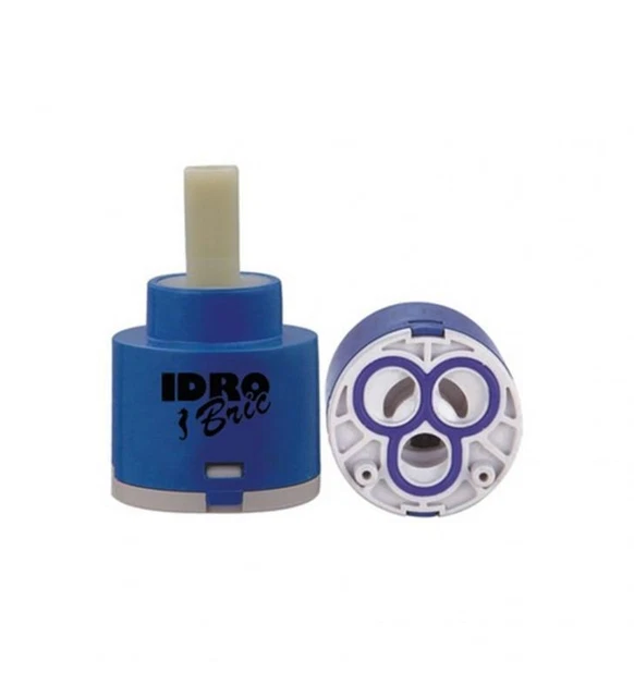 Cartuccia Di Ricambio Idrobric Per Rubinetto Miscelatore, Diametro 40 Mm, Piatta