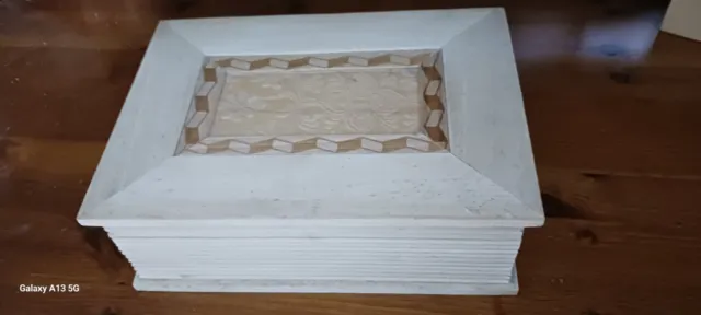 BAULETTO IN LEGNO a forma di libro scatola box cofanetto