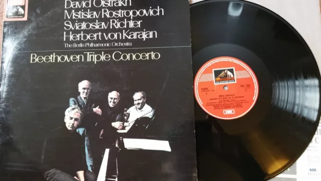 ASD 2582 1st col  OISTRAKH ROSTROPOVICH RICHTER Beethoven Triple Concerto NM