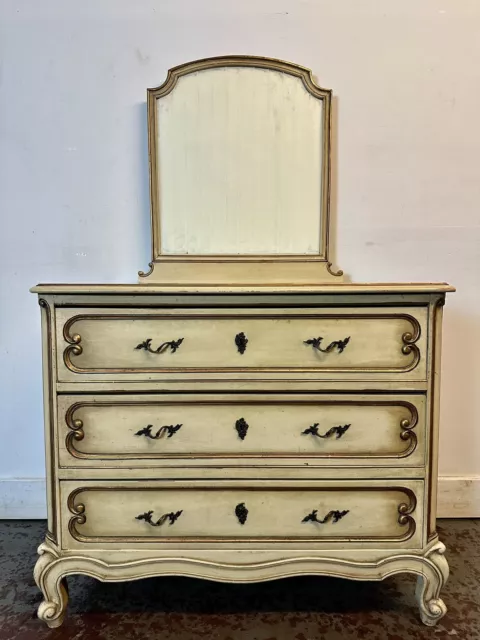 Antique French Dressing Table Chest of Drawers C1940. Rare & Beautiful.