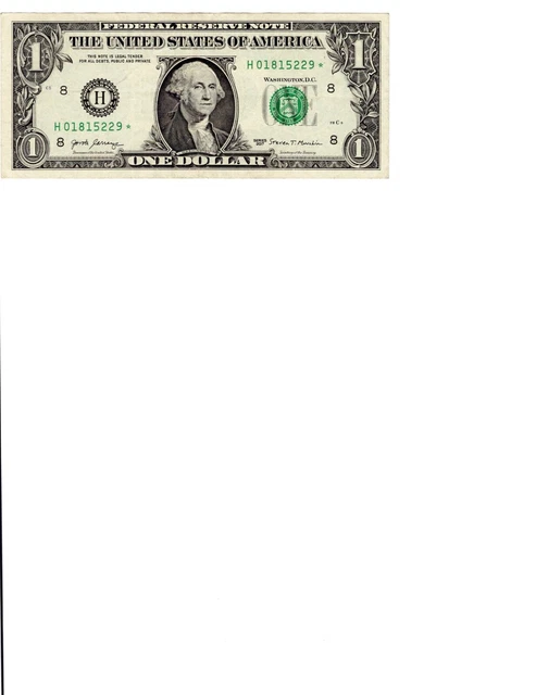 2-$1.00 Frn ++Star Notes++ St. Louis Au Crisp Clean Notes