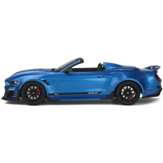 GT Spirit 1/18 Car 2022 Shelby Super Snake Speedster Convertible Blue Metallic