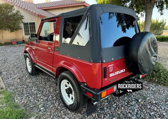 1986-1994 Suzuki Samurai Replacement Soft Top with Rear 31% Tinted Windows Black