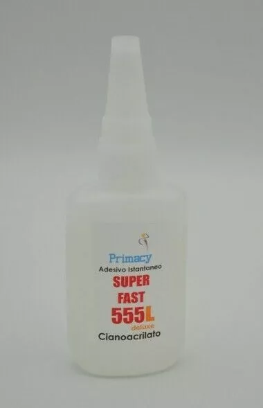 Colla Cianoacrilica Istantanea Universale 50 ml Fluida Super Fast 555L