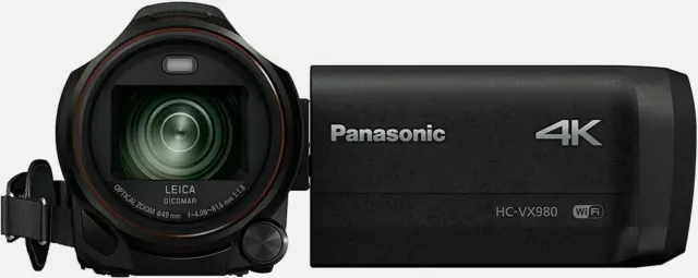 Panasonic Camcorder HC-VX980 4K 18,91 MP 20 x Fach Opti. Zoom NEU