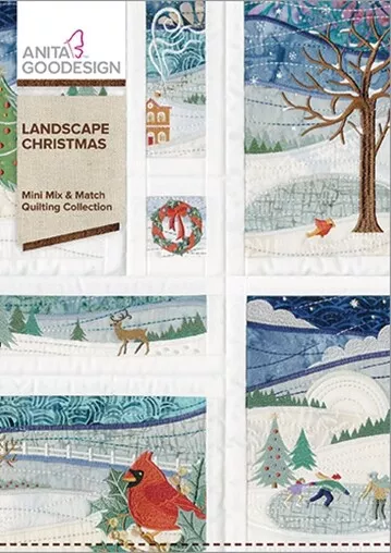 Anita Goodesign - Landscape Christmas - Machine Embroidery Designs Usb Pes