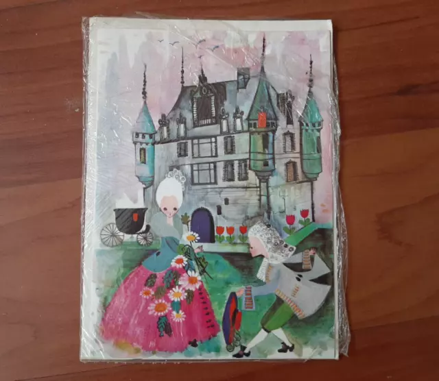 Vintage Greeting Card Circa 1960s, All the Best Wishes, Editions Dominique Paris