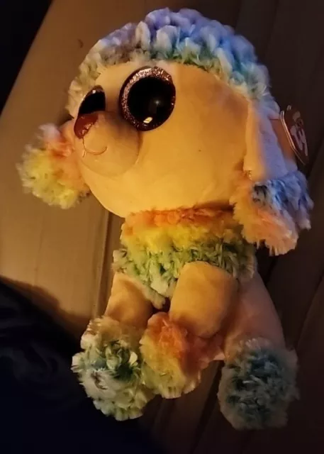 TY Beanie Boos Rainbow  Poodle Dog 9" MWMT LOCAL PICKUP EASTER