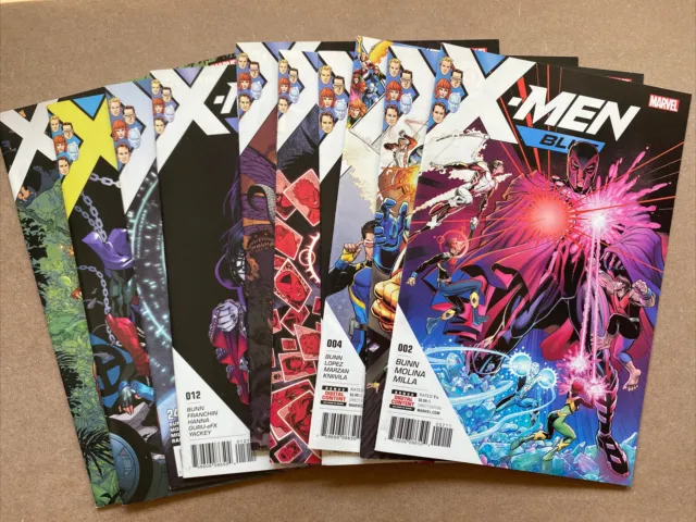 MARVEL COMIC BOOK X-MEN BLUE ISSUE #2-5, 10-12, 24, 28,29 2017 Collection