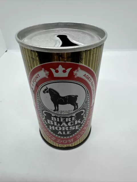 Vintage ZIP TAB Dow Brewery BLACK HORSE Ale - 12oz  Beer Can - CANADA EMPTY