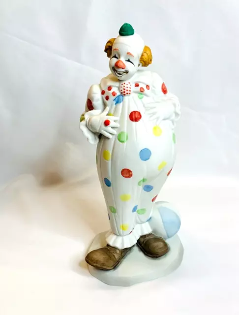 Vtg  Flambro Circus World Museum Clown Figurine 8" / Grotesque 1985 Series Of 6