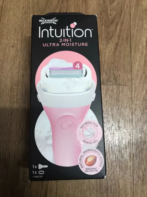 WILKINSON SWORD Intuition 2in1 Ultra Moisture Razor No Shave Gel Needed 