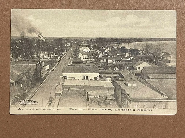 Vintage Postcard  Louisiana Bird's-Eye View, Looking North, Alexandria, La