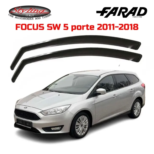 Deflettori Ford Focus Sw (2011-2018) 5 Porte Farad Set Antivento Fume' 12580