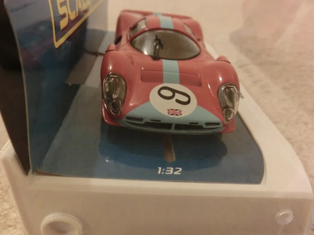 Scalextric Ferrari 412P-1967 Brands Hatch W/Lights 1/32 Scale Slot Car C3946