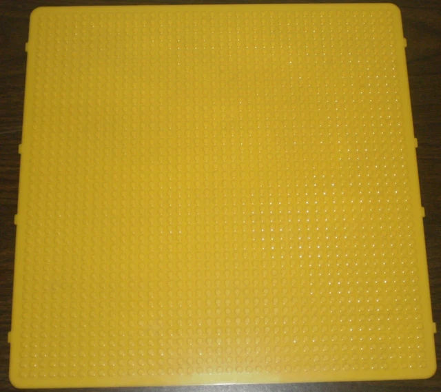 42 x 42 dot Yellow Base Plate - Compatible w/ Lego & Mega Bloks Bricks & Blocks