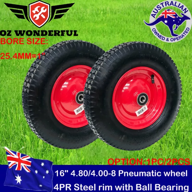 16 4.8/4.00-8 WHEELBARROW Cart Trolley Barrow Wheel wheels Tyres