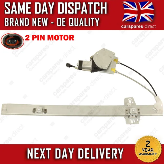 For Renault Master Mk2 Front Right 1998>2010 Window Regulator With 2 Pin Motor