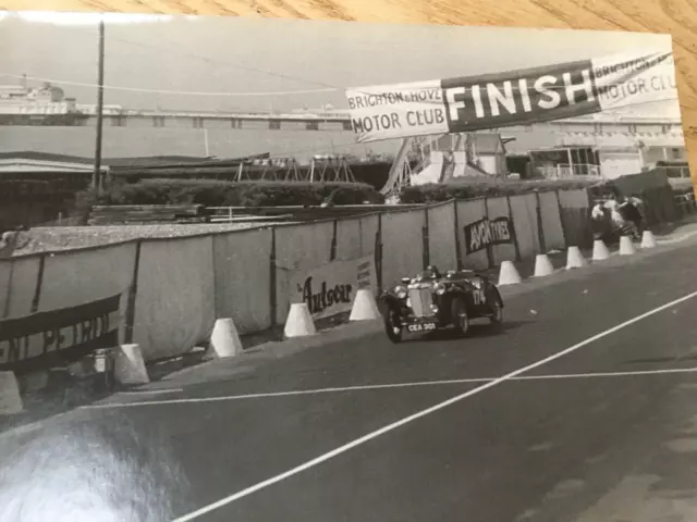 Brighton Jubilee Speed Trials  1955  action motor racing  photograph 20/15 cm .= 2