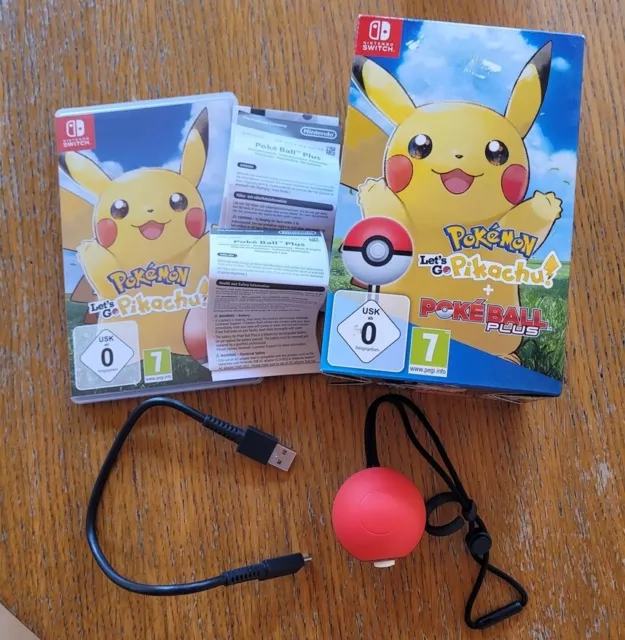 Bundle Pokemon Let's Go Pikachu (Switch) + Pokeball Plus Top Zustand