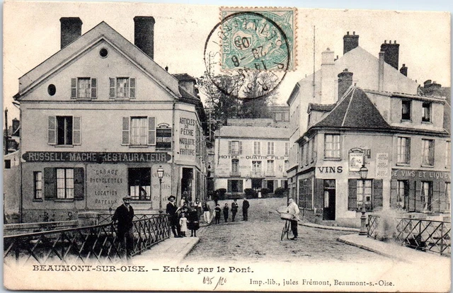 95 BEAUMONT SUR OISE - entree par le pont.