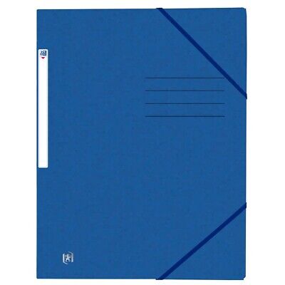 D.RECT 25 Stück Sammelmappe aus Karton 300g Blau Postmappe mit Gummiband 
