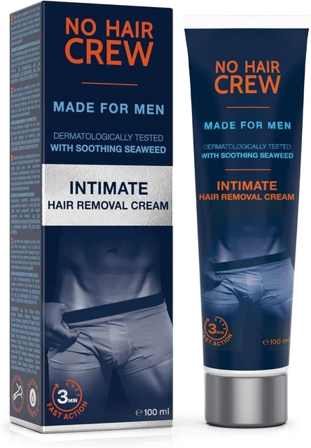 NO HAIR CREW Enthaarungscreme für den Intimbereich Haarentfernung, 100 ml