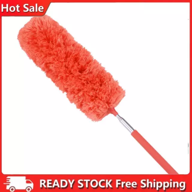 5pcs Adjustable Extend Microfiber Duster Dusting Brush Cleaning(Orange)