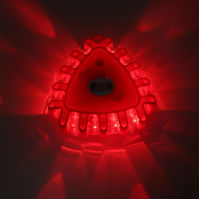 (Red)Highway Flashing Emergency Light 100000h Lifespan Traffic Warning