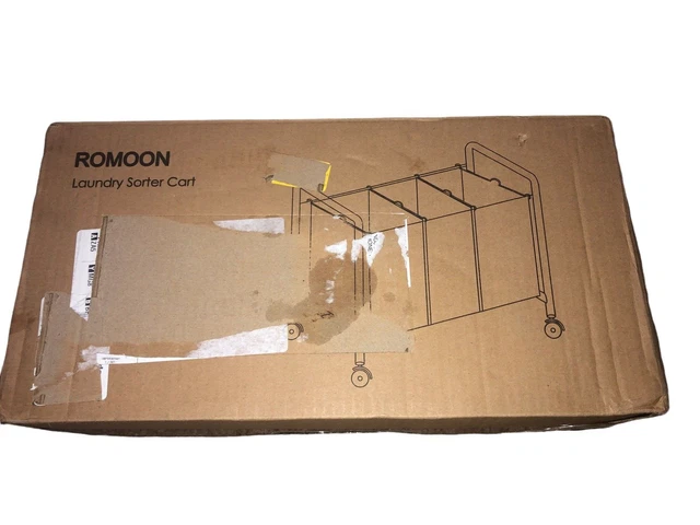 Laundry Sorter Cart 3 Bag, Laundry Hamper Sorter with Heavy Duty Rolling