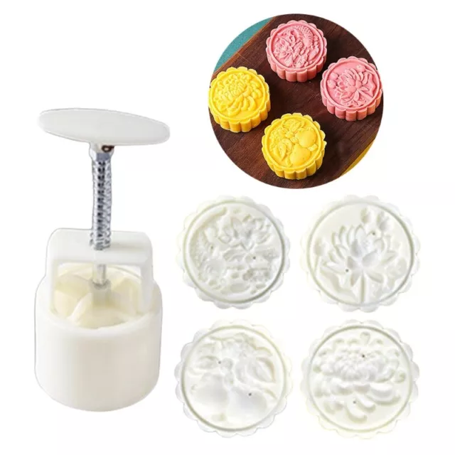 Mooncake Stamp Mooncake Cutter Moulds DIY Baking Gadgets for Mid-Autumn Festival