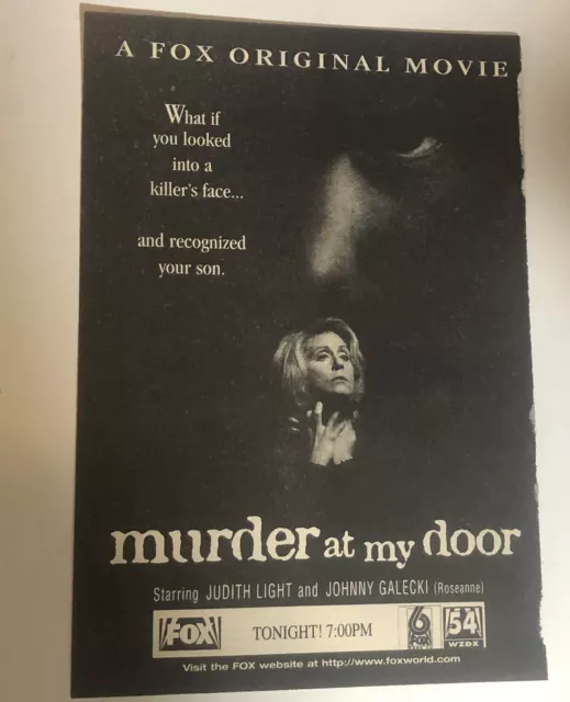 Murder At My Door Tv Guide Print Ad Judith Light Johnny Galecki TPA12