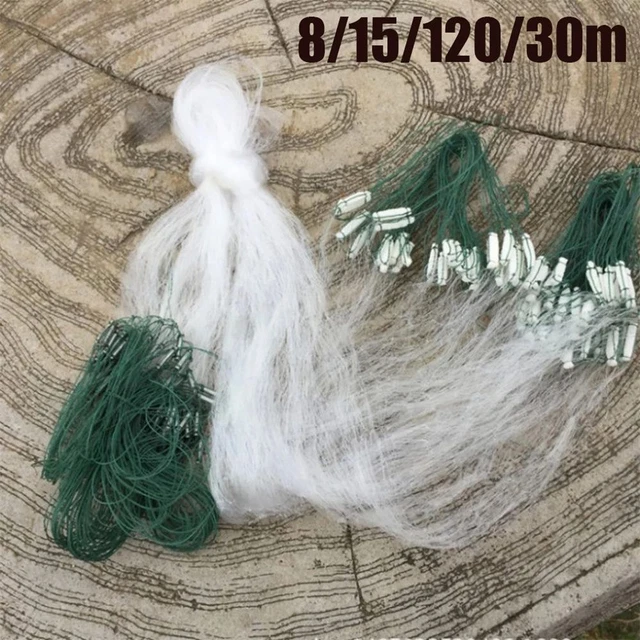 filet Monofilament Piège à flotteur Filet de pêche Maille unique Réseau Poisson