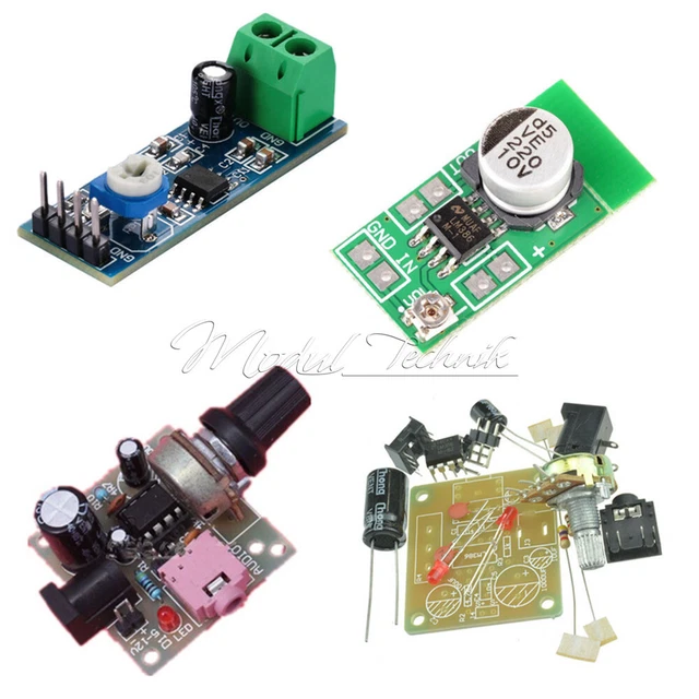 LM386 200 TIMES gain 5V12V Mini LM386 Audio Power Amplifier Board DIY