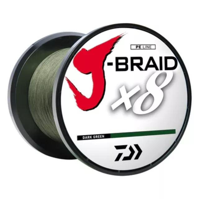 Diawa J-Braid x8 Grand Braided Line 80lb 2700 yds Island Blue