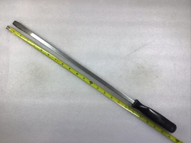 Snap On#Ssd418 - 23”Long Heavy Duty/Square Shaft, Flat Head Screwdriver-Usa-Nice