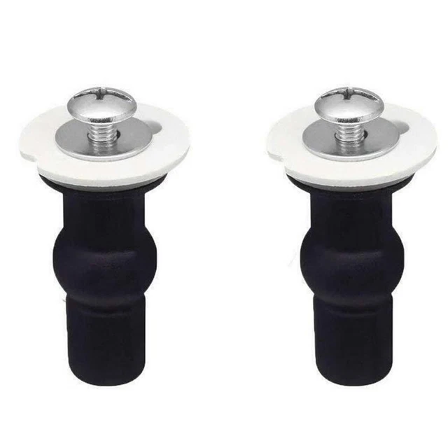 Tornillos Tapa WC Goma Universal 2 Piezas Tapón Goma Adaptativo Antioxidable