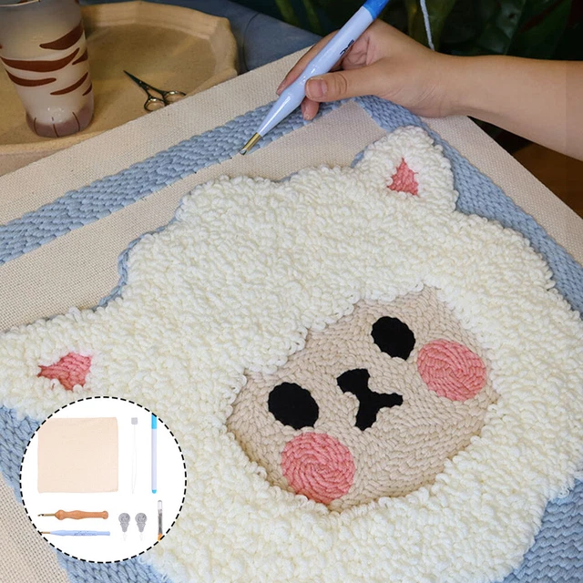 1 juego de kits de fabricación de bordados hágalo usted mismo costura de cruz punzón aguja herramientas de costura