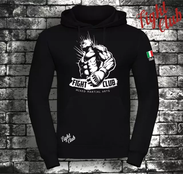 Felpa Cappuccio Boxe Mma Boxing Boxer Pugilato Fight Club Sport Gym T Shirt