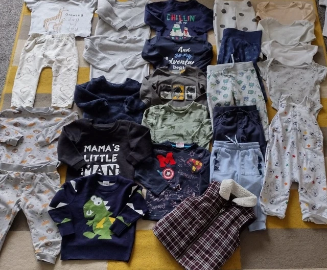 PACCHETTO GRANDE BAMBINI 12-18 Mesi jogger, top, lettini, jumper, gilet, gilet