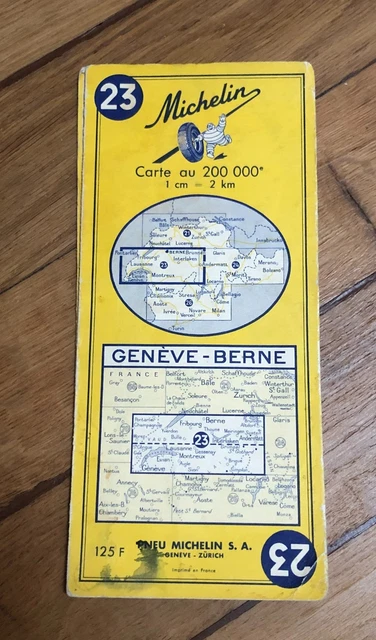 Ancienne Carte Michelin N° 86 : Luchon - Perpignan. Carte au 200.000e