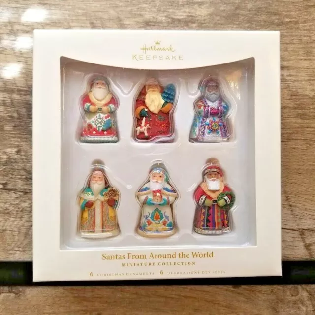 2006 Hallmark Keepsake Santas From Around the World Miniature Ornaments