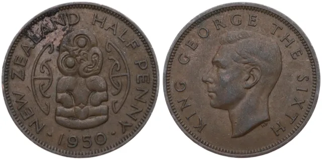 Neuseeland - New Zealand 1/2 Half Penny 1940-1965 - verschiedene Jahrgänge