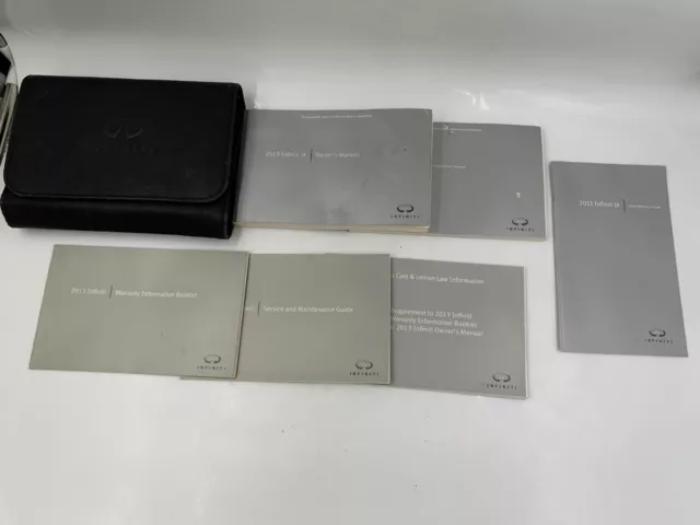 2013 Infiniti JX35 Owners Manual Handbook Set with Case OEM J02B56027